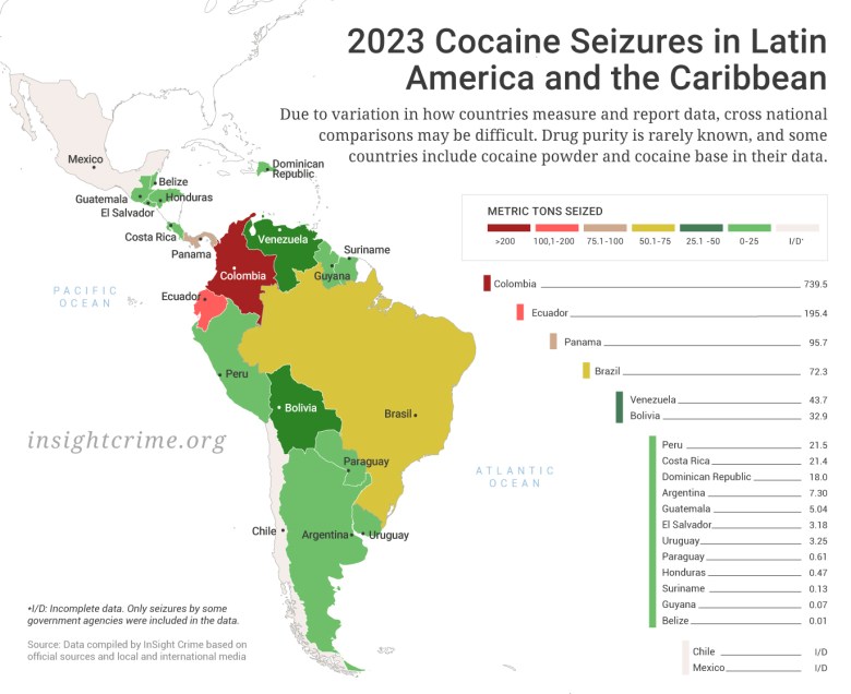 InSight Crimes 2023 Cocaine Seizure Round-Up