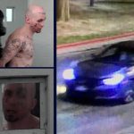 Skylar Meade, top left and top and bottom center, and Nicholas Umphenour, bottom left, face charges in an escape from a hospital in Idaho. (Photos from Boise police)