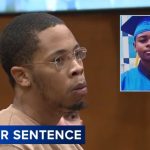 Sean Brown was sentenced to 30 years in prison for the death of Aamir Griffin, inset. (Courtroom screenshot from Eyewitness News ABC7NY/YouTube; Victim screenshot from Fox 5 New York/YouTube)